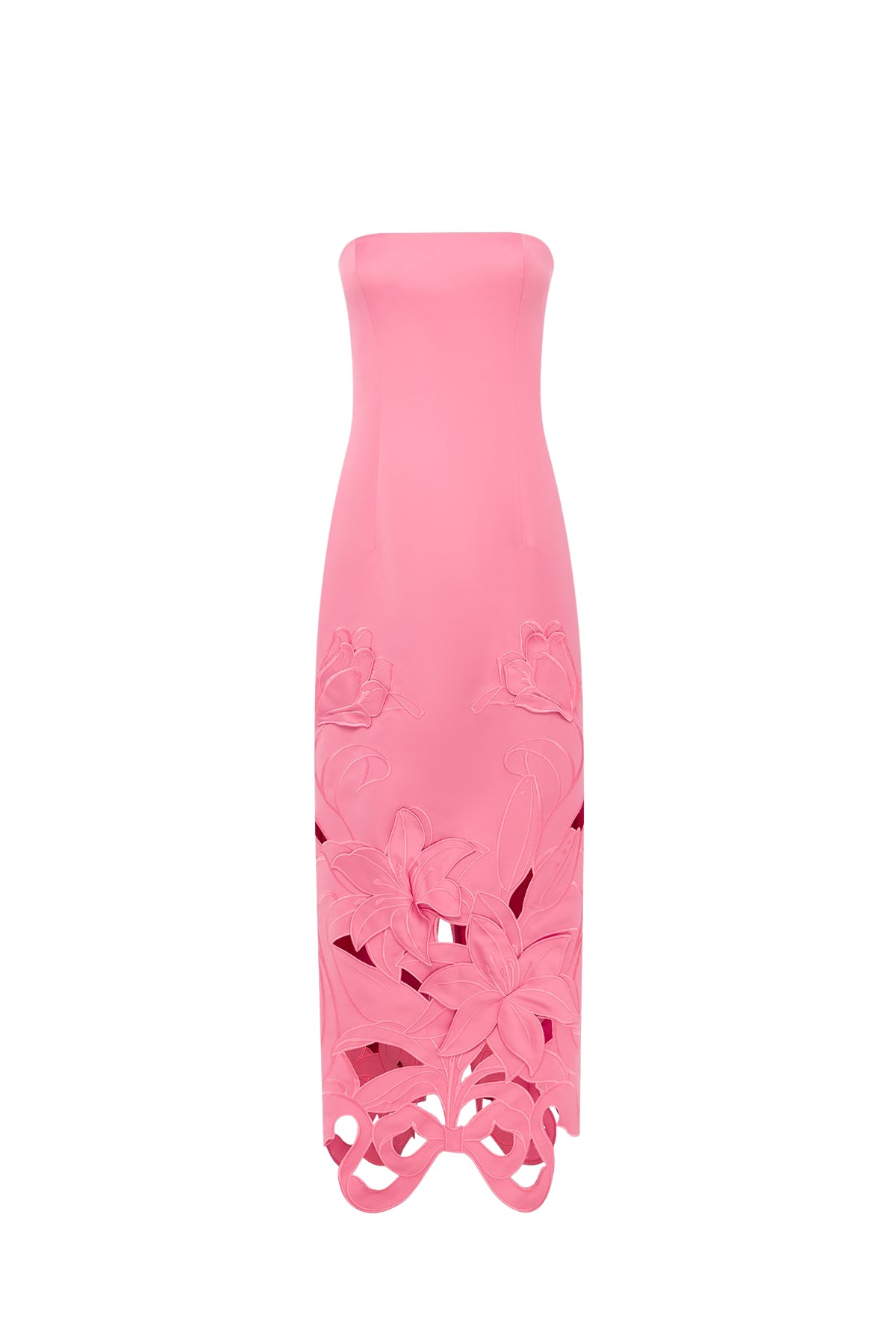 Leo Lin Rayna Appliqué Bustier Maxi Dress