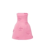 Leo Lin Roselle Bow Mini Dress  - Leo Lin Dress - Australian Luxury Fashion - Shop at Coveti