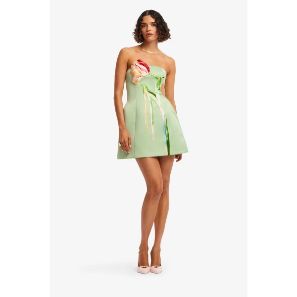 Leo Lin Roselle Cutout Bustier Mini Dress  - Leo Lin Dress - Australian Luxury Fashion - Shop at Coveti