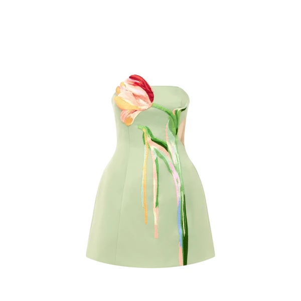 Leo Lin Roselle Cutout Bustier Mini Dress  - Leo Lin Dress - Australian Luxury Fashion - Shop at Coveti