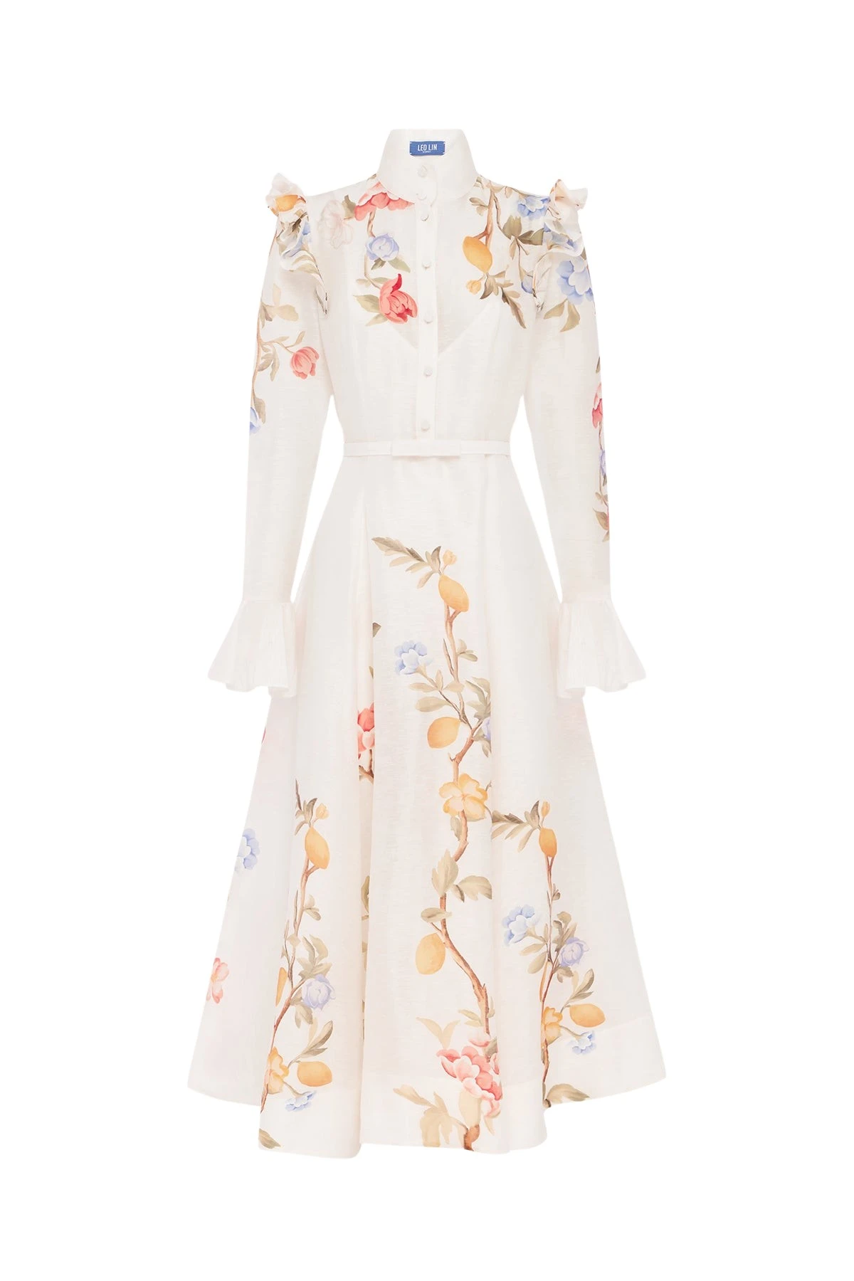 Leo-Lin-Selina-Butterfly-Sleeve-Midi-Dress93214_nobg Leo Lin Selina Butterfly Sleeve Midi Dress - Leo Lin Dress - Australian Luxury Fashion - Shop at Coveti