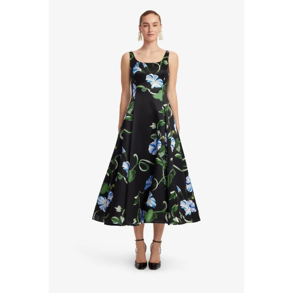 Leo Lin Serafina Appliqué Maxi Dress  - Leo Lin Dress - Australian Luxury Fashion - Shop at Coveti
