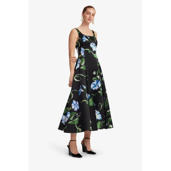 Leo Lin Serafina Appliqué Maxi Dress  - Leo Lin Dress - Australian Luxury Fashion - Shop at Coveti