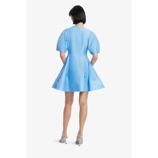 Leo Lin Simona Appliqué Mini Dress  - Leo Lin Dress - Australian Luxury Fashion - Shop at Coveti
