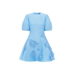 Leo Lin Simona Appliqué Mini Dress  - Leo Lin Dress - Australian Luxury Fashion - Shop at Coveti