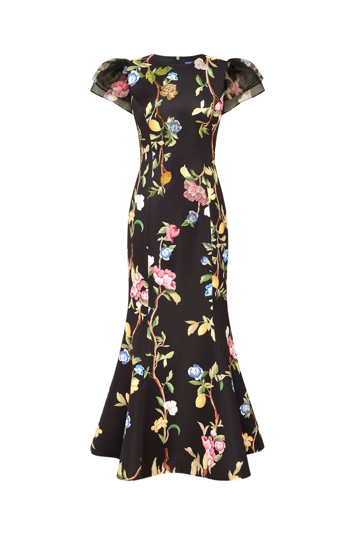Leo-Lin-Sofia-Embellished-Puff-Sleeve-Maxi-Dress39265_nobg Leo Lin Sofia Embellished Puff Sleeve Maxi Dress - Leo Lin Dress - Australian Luxury Fashion - Shop at Coveti