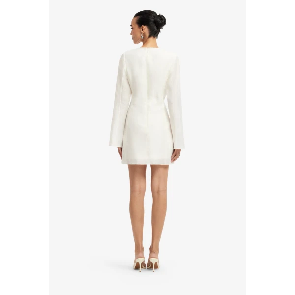 Leo Lin Suzanne Appliqué Bell Sleeve Mini Dress  - Leo Lin Dress - Australian Luxury Fashion - Shop at Coveti