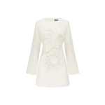 Leo Lin Suzanne Appliqué Bell Sleeve Mini Dress  - Leo Lin Dress - Australian Luxury Fashion - Shop at Coveti