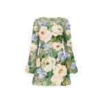 Leo Lin Suzanne Floral Hand Embroidered Bell Sleeve Mini Dress  - Leo Lin Dress - Australian Luxury Fashion - Shop at Coveti