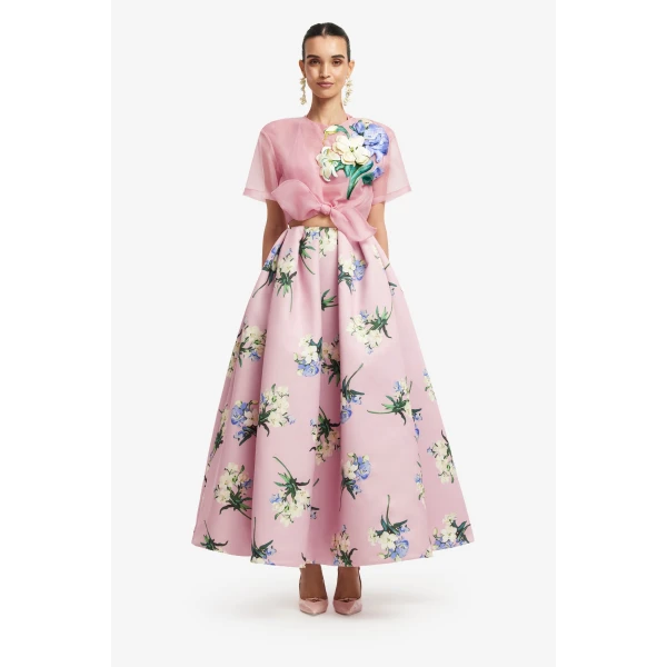 Leo Lin Victoria Puff Maxi Skirt  - Leo Lin Dress - Australian Luxury Fashion - Shop at Coveti