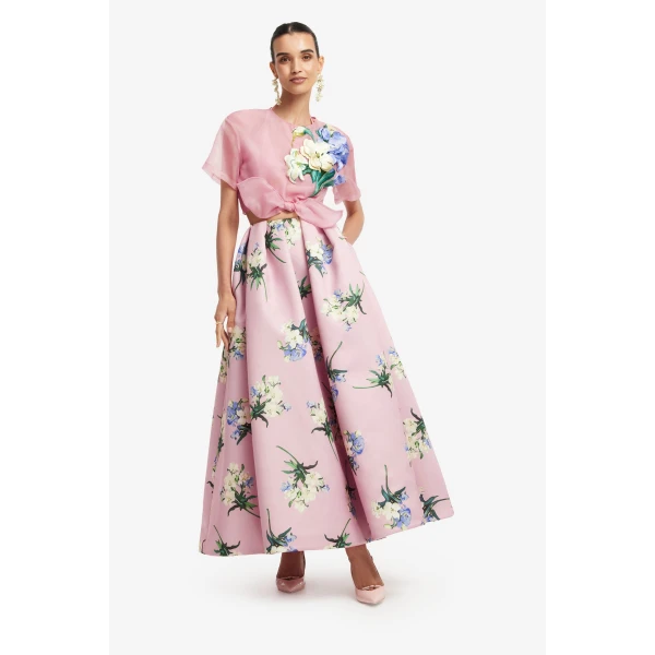 Leo Lin Victoria Puff Maxi Skirt  - Leo Lin Dress - Australian Luxury Fashion - Shop at Coveti