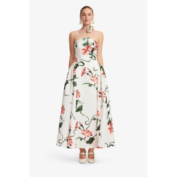Leo Lin Violet Bustier Maxi Dress  - Leo Lin Dress - Australian Luxury Fashion - Shop at Coveti