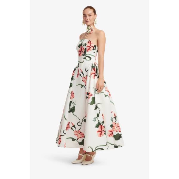 Leo Lin Violet Bustier Maxi Dress  - Leo Lin Dress - Australian Luxury Fashion - Shop at Coveti
