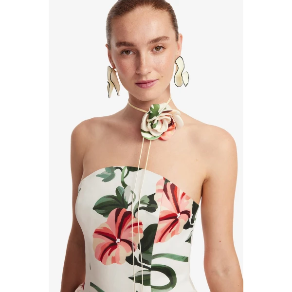 Leo Lin Violet Bustier Maxi Dress  - Leo Lin Dress - Australian Luxury Fashion - Shop at Coveti