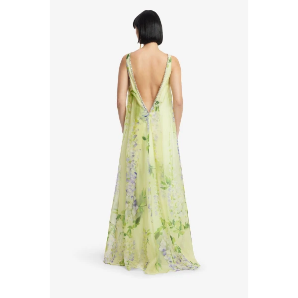 Leo Lin Yumei Embellished Open Back Gown  - Leo Lin Dress - Australian Luxury Fashion - Shop at Coveti