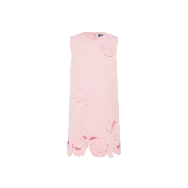 Leo Lin Yvonne Appliqué Mini Dress  - Leo Lin Dress - Australian Luxury Fashion - Shop at Coveti