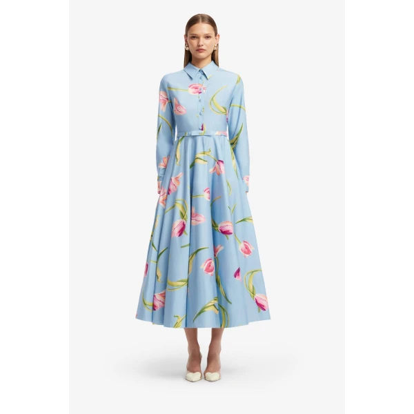 Leo Lin Zara Shirt Midi Dress  - Leo Lin Dress - Australian Luxury Fashion - Shop at Coveti
