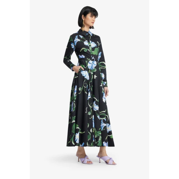 Leo Lin Zara Shirt Midi Dress  - Leo Lin Dress - Australian Luxury Fashion - Shop at Coveti