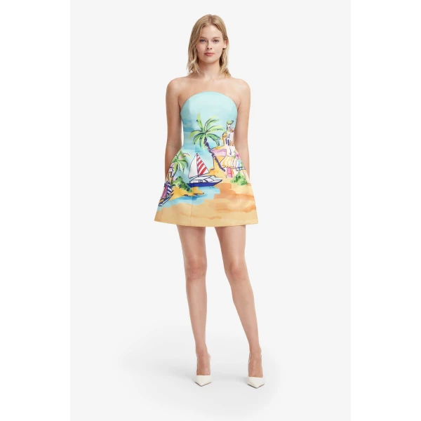 Leo Lin Zaria Bustier Mini Dress  - Leo Lin Dress - Australian Luxury Fashion - Shop at Coveti