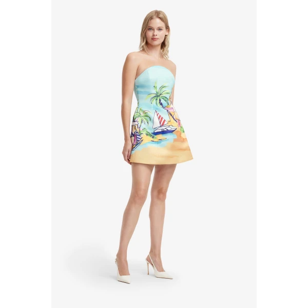Leo Lin Zaria Bustier Mini Dress  - Leo Lin Dress - Australian Luxury Fashion - Shop at Coveti