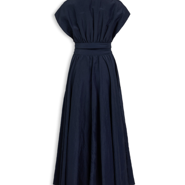 Alaïa Linen Blend Belted Dress - ALAÏA Dresses - Laser Cut Luxury - Shop at Coveti