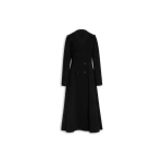 Alaïa Long Coat In Double Faced Wool - ALAÏA Coats - Laser Cut Luxury - Shop at Coveti