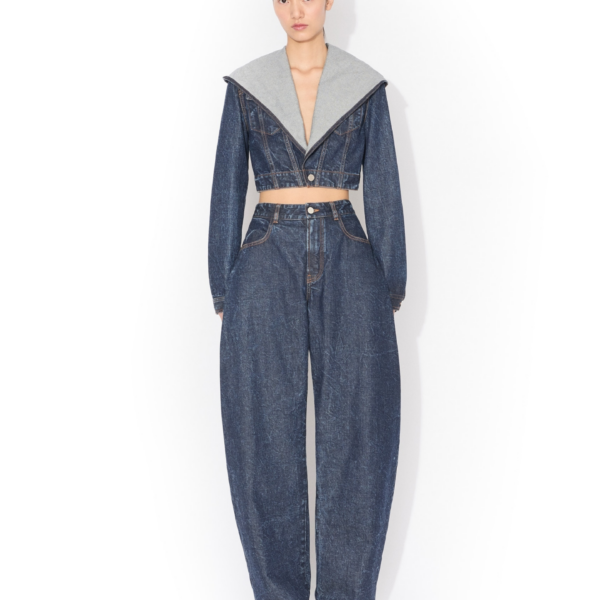 Alaïa Low Round Denim Pants - ALAÏA Pants - Laser Cut Luxury - Shop at Coveti