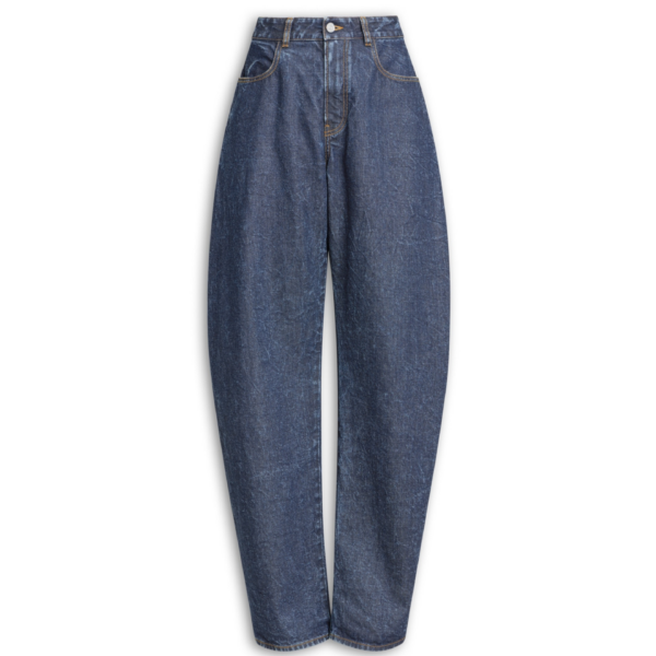 Alaïa Low Round Denim Pants - ALAÏA Pants - Laser Cut Luxury - Shop at Coveti
