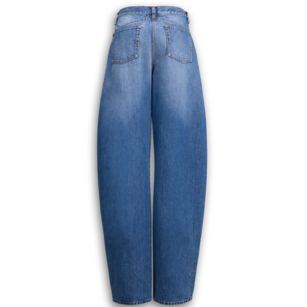 Alaïa Low Waist Round Jeans - ALAÏA Pants - Laser Cut Luxury - Shop at Coveti
