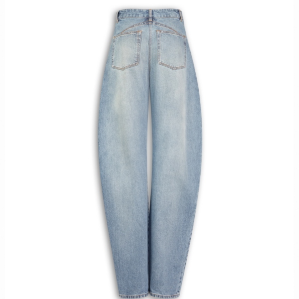 Alaïa Low Waist Round Jeans - ALAÏA Pants - Laser Cut Luxury - Shop at Coveti