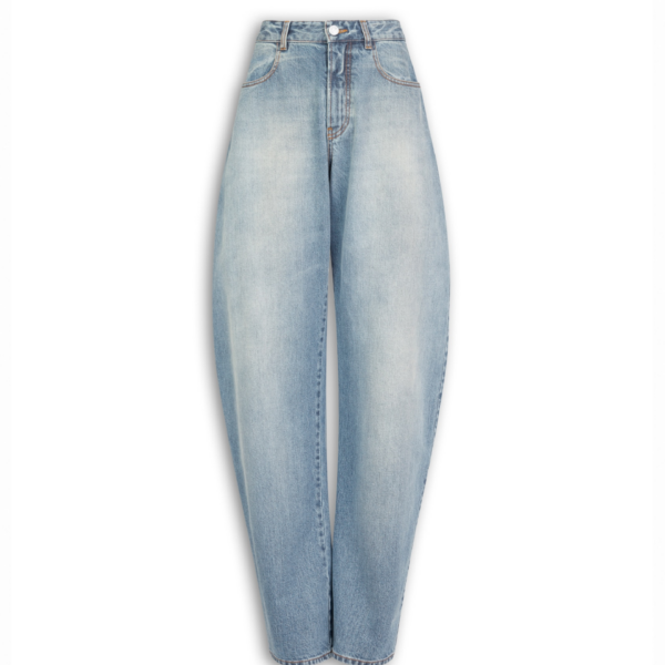 Alaïa Low Waist Round Jeans - ALAÏA Pants - Laser Cut Luxury - Shop at Coveti