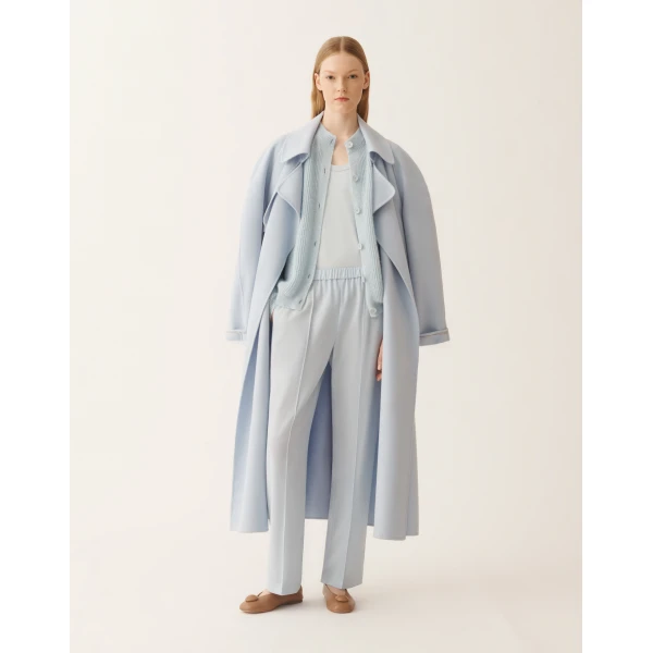 Fabiana Filippi Mohair Cardigan with Sequins in Aqua, view 2
