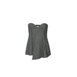 Magda Butrym Asymmetric wool corset in grey