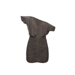 Magda Butrym Asymmetrical petal mini dress in brown