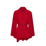 Magda Butrym Bubble hemline jacket in red