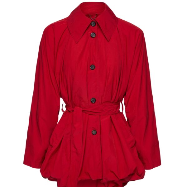 Magda Butrym Bubble hemline jacket in red