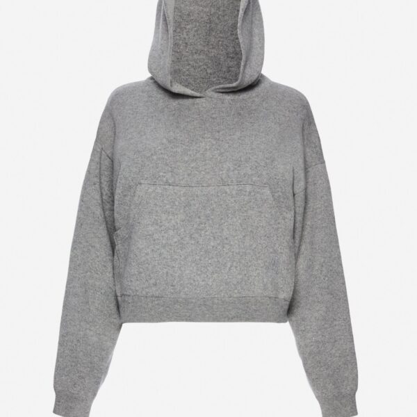 Magda Butrym Cashmere and cotton hoodie in grey