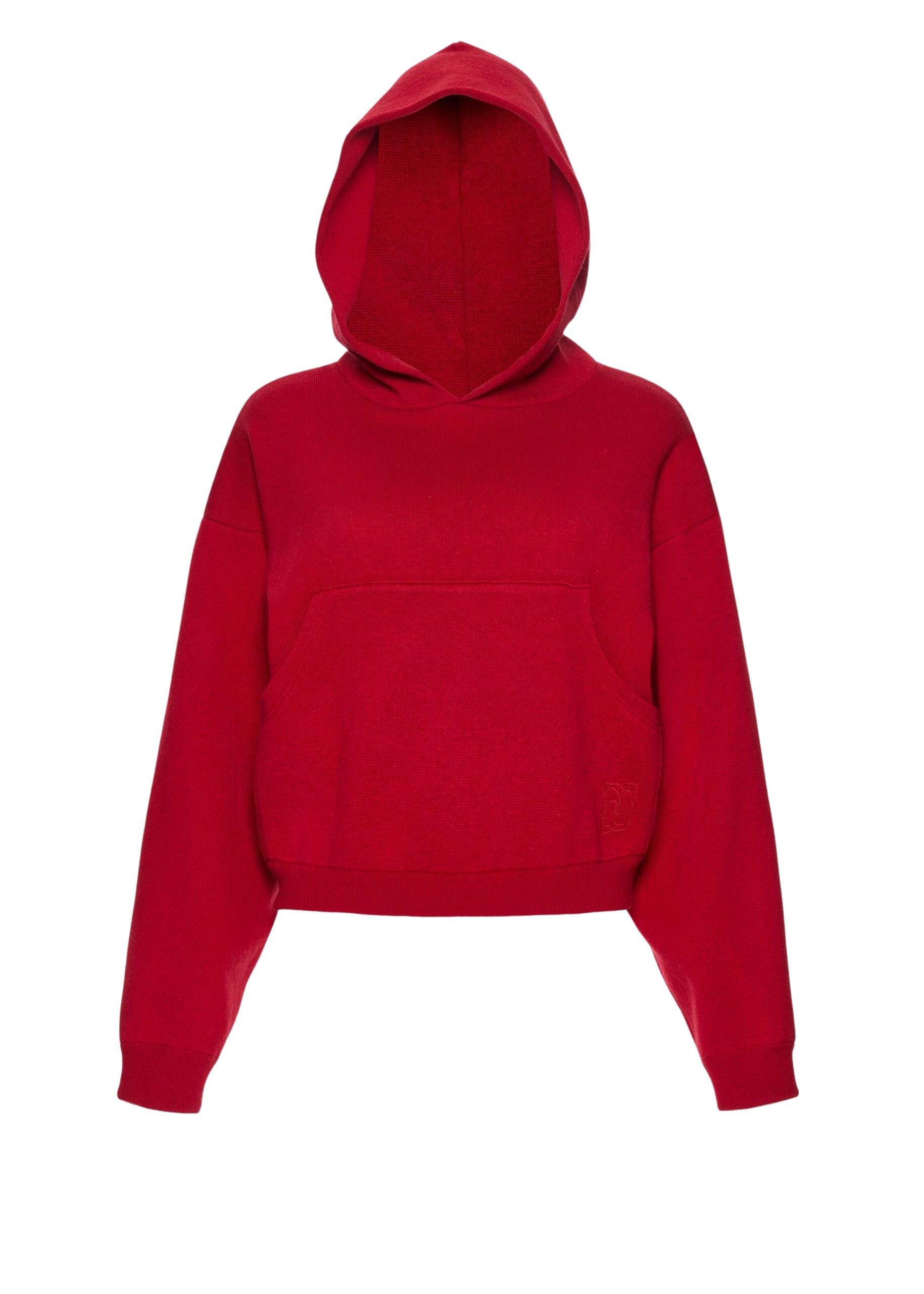 Magda Butrym Cashmere and cotton hoodie in red