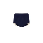 Magda Butrym Cashmere crochet-trim shorts in navy