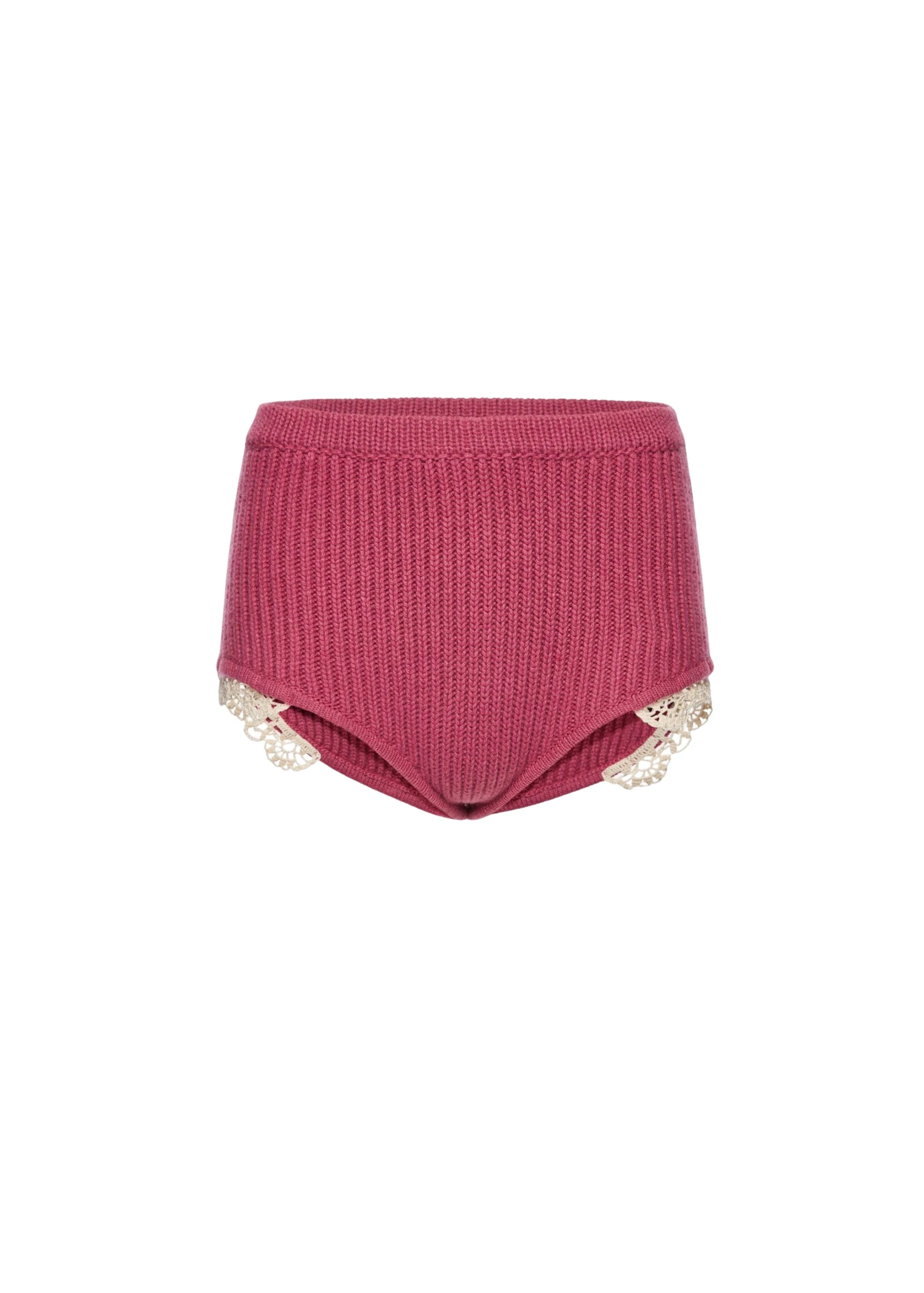 Magda-Butrym-Cashmere-crochet-trim-shorts-in-pink-scaled65885_nobg Magda Butrym Cashmere crochet-trim shorts in pink