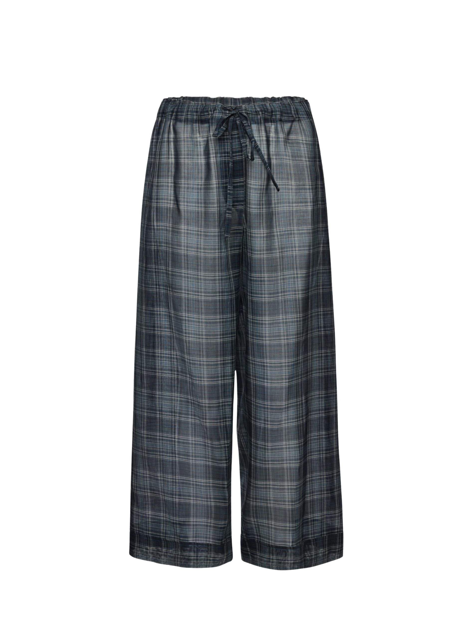 Magda-Butrym-Checked-drawstring-culotte-trousers-in-blue-scaled78103_nobg Magda Butrym Checked drawstring culotte trousers in blue