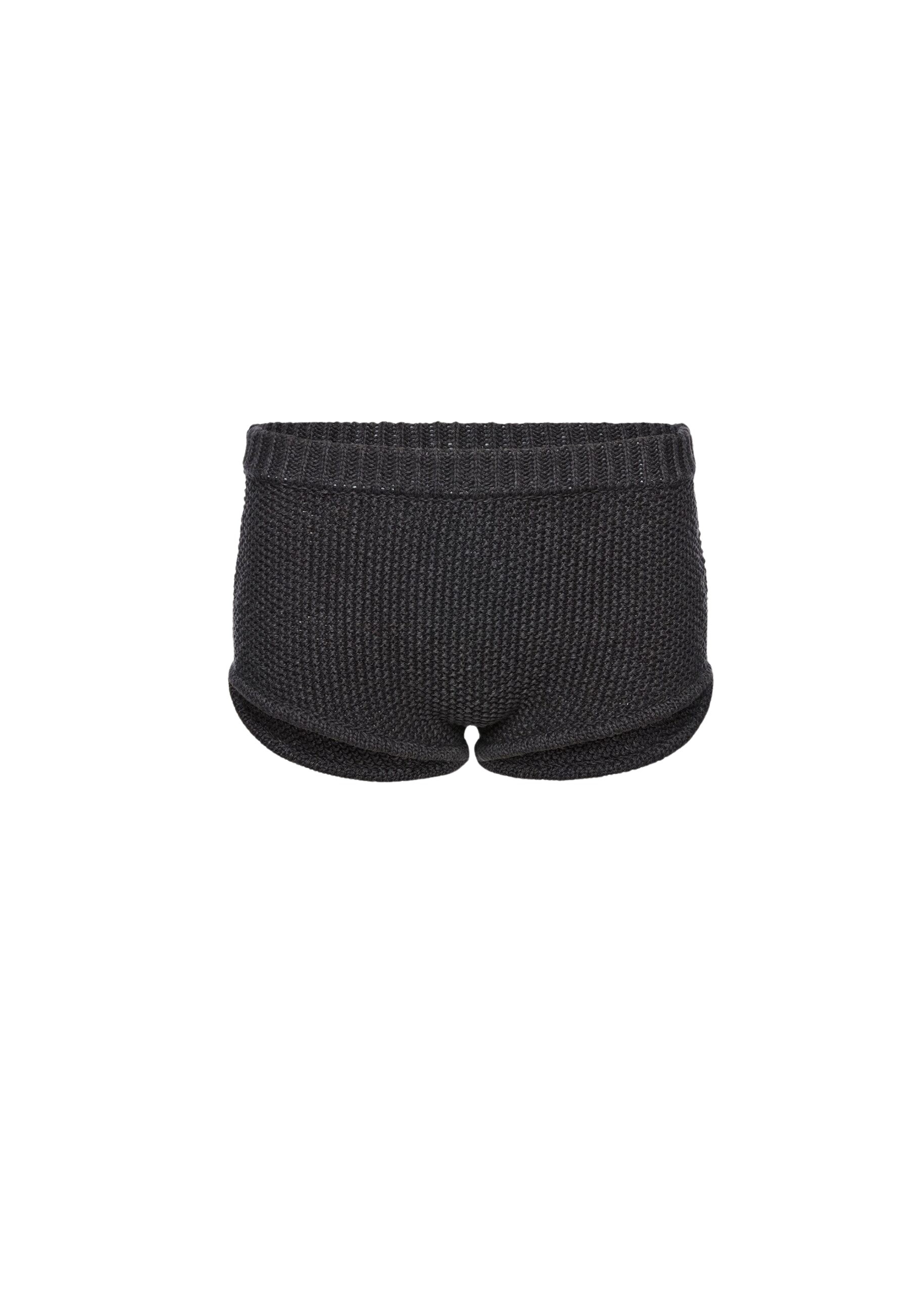Magda Butrym Cotton and linen knit shorts in grey