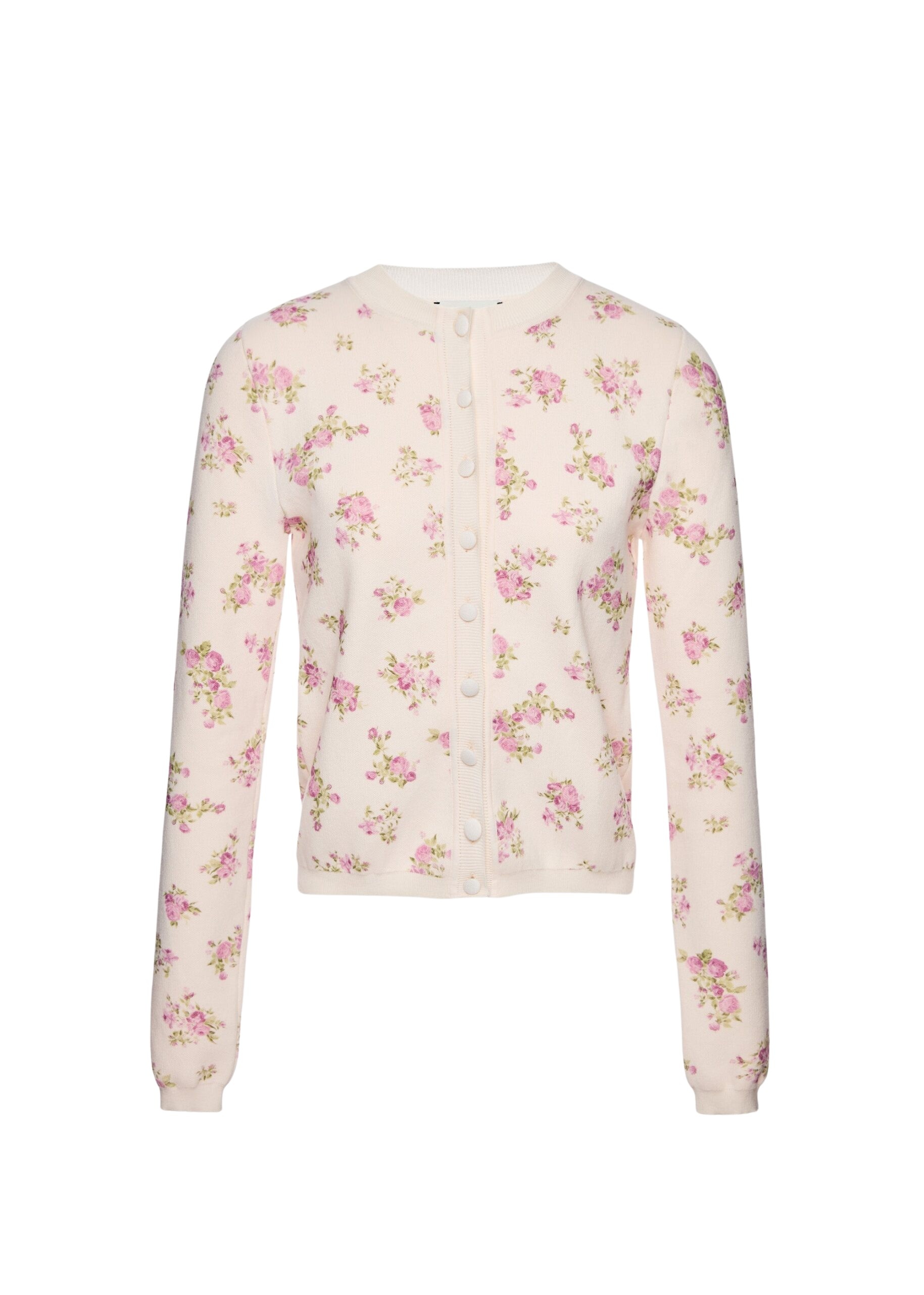 Magda Butrym Cotton cardigan in cream floral print