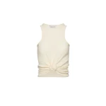 Magda Butrym Crepe knotted tank top in cream