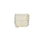Magda Butrym Crepe rose mini skirt in cream