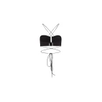 Magda Butrym Crisscross bandeau top in black