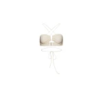Magda Butrym Crisscross bandeau top in cream