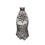 Magda Butrym Crochet cotton halter top in brown