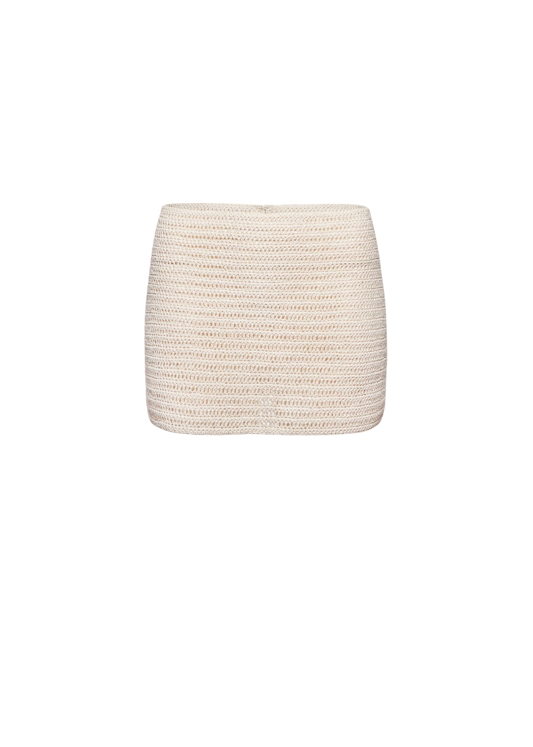 Magda Butrym Crochet mini skirt in cream