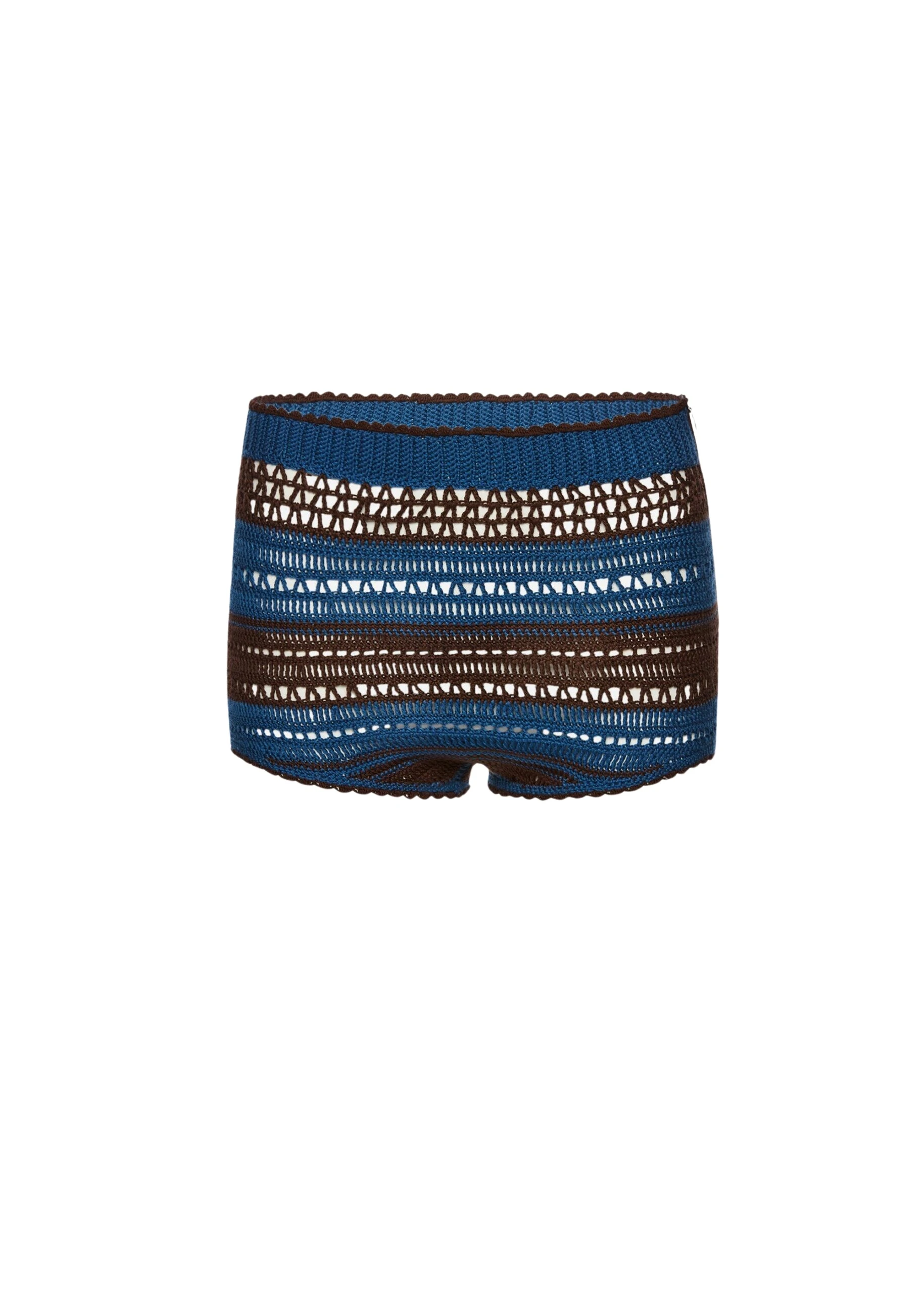 Magda Butrym Crochet shorts in blue and brown